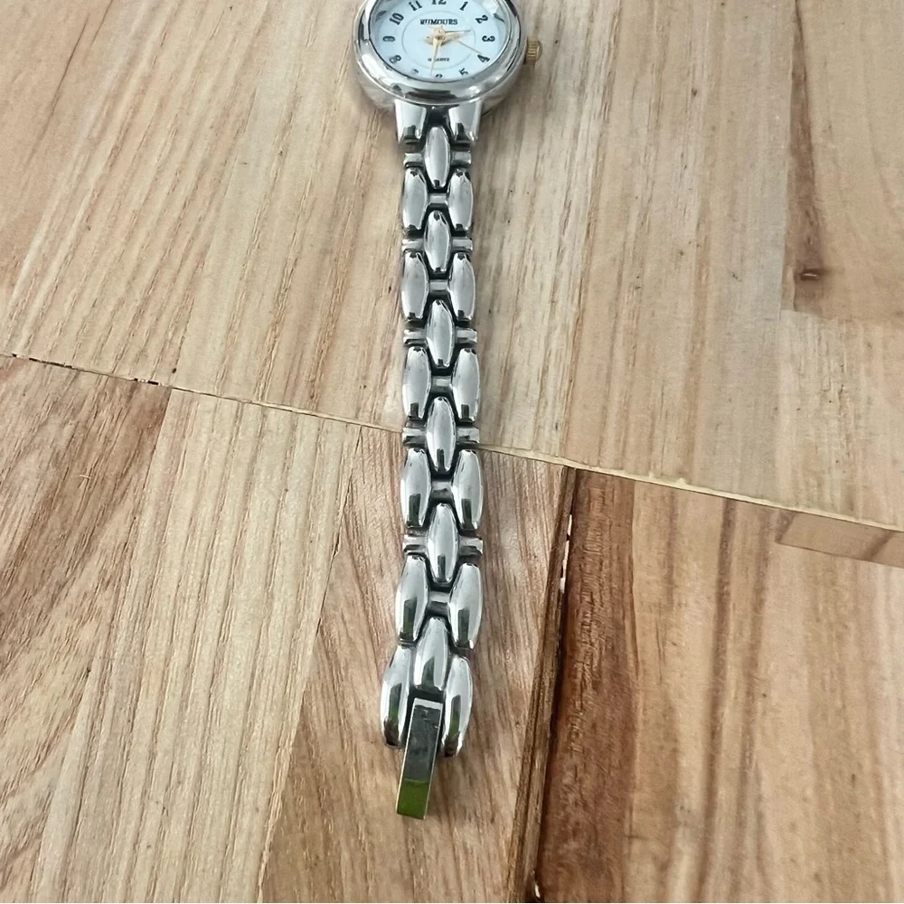 Rumours ladies dainty silver tone bracelet watch NEW BATTERY